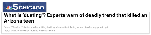 What is dusting? Experts warn of deadly trend that killed an Arizona Teen