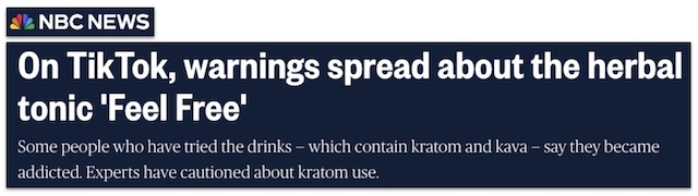 On TikTok warnings spread about the herbal tonic 'feel free'
