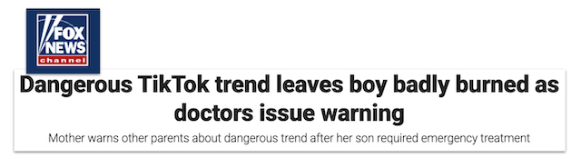 Dangerous TikTok Trend leaves boy badly burned as doctors issue warning. Mother warns other parents about dangerous trend after her son required emergency treatment. Fox News Channel
