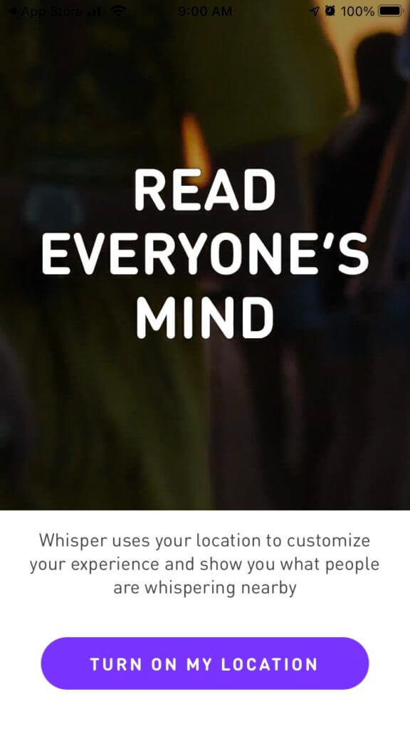 whisper spp screen shot "Read everyone's mind"
