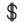 An icon depicting a dollar sign.