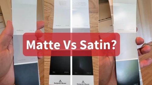 matte or satin paint sheens