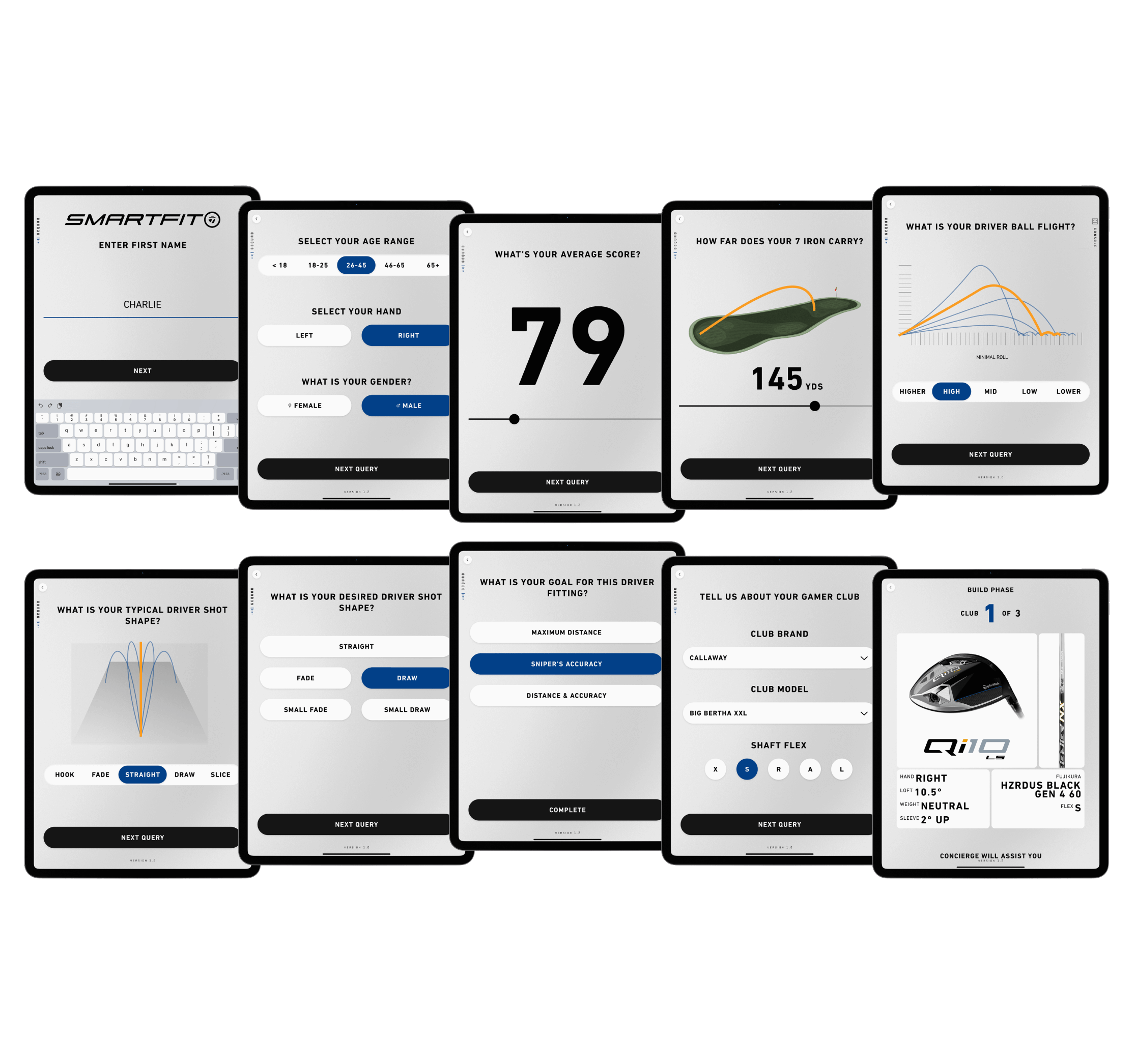 A breakdown of the user onboarding screens