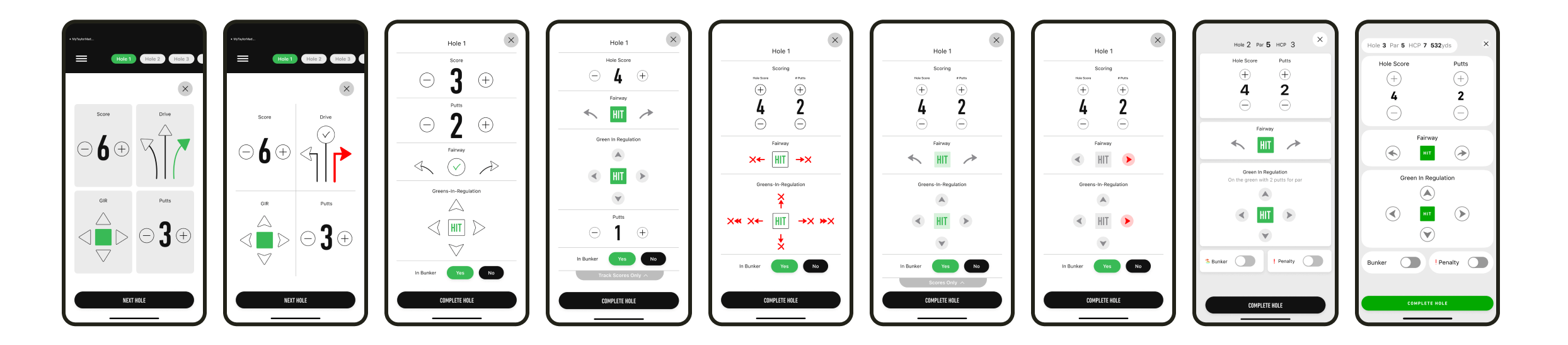 Documenting several versions of score input for classic rounds
