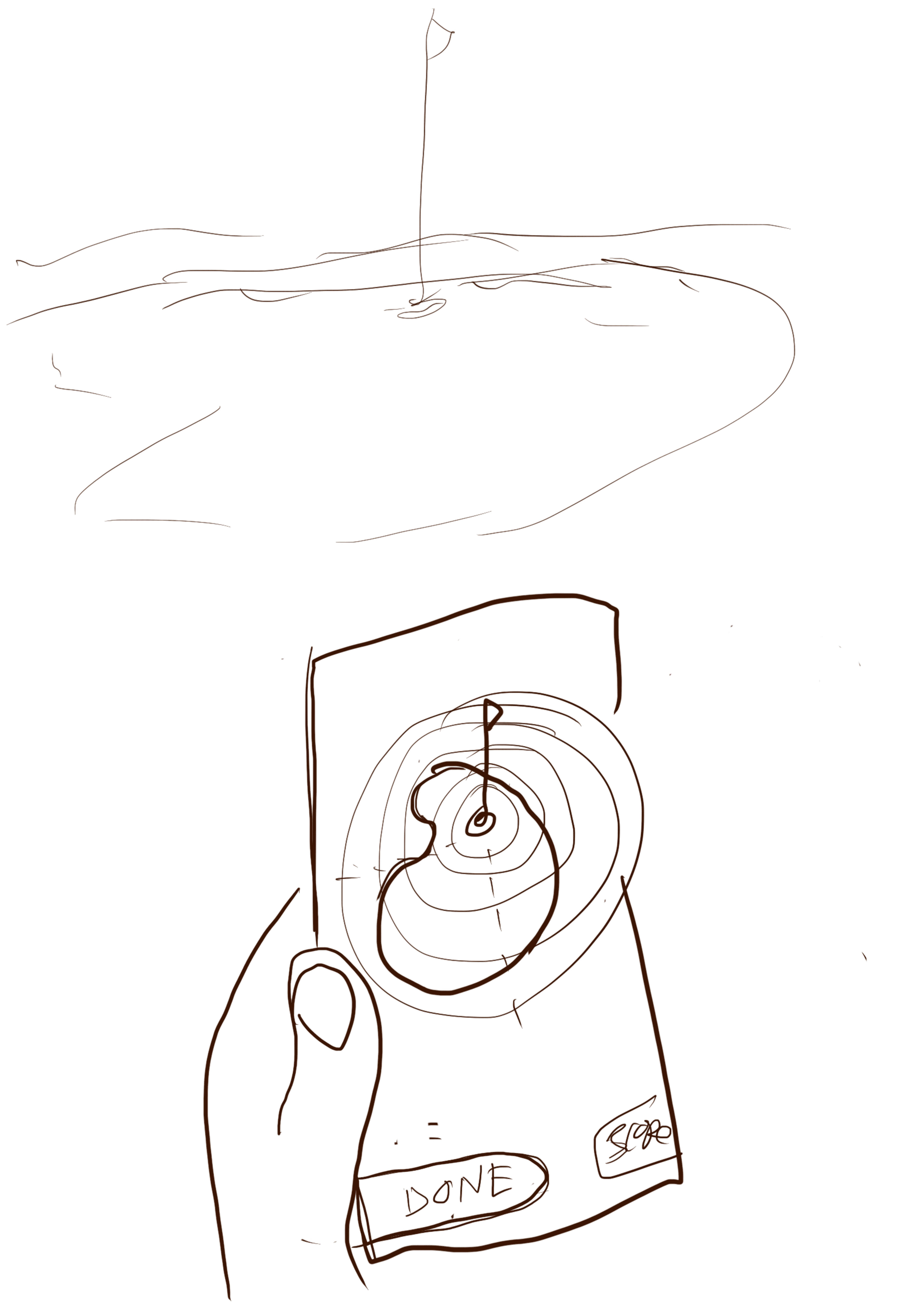 animatic of how to add putts to a round