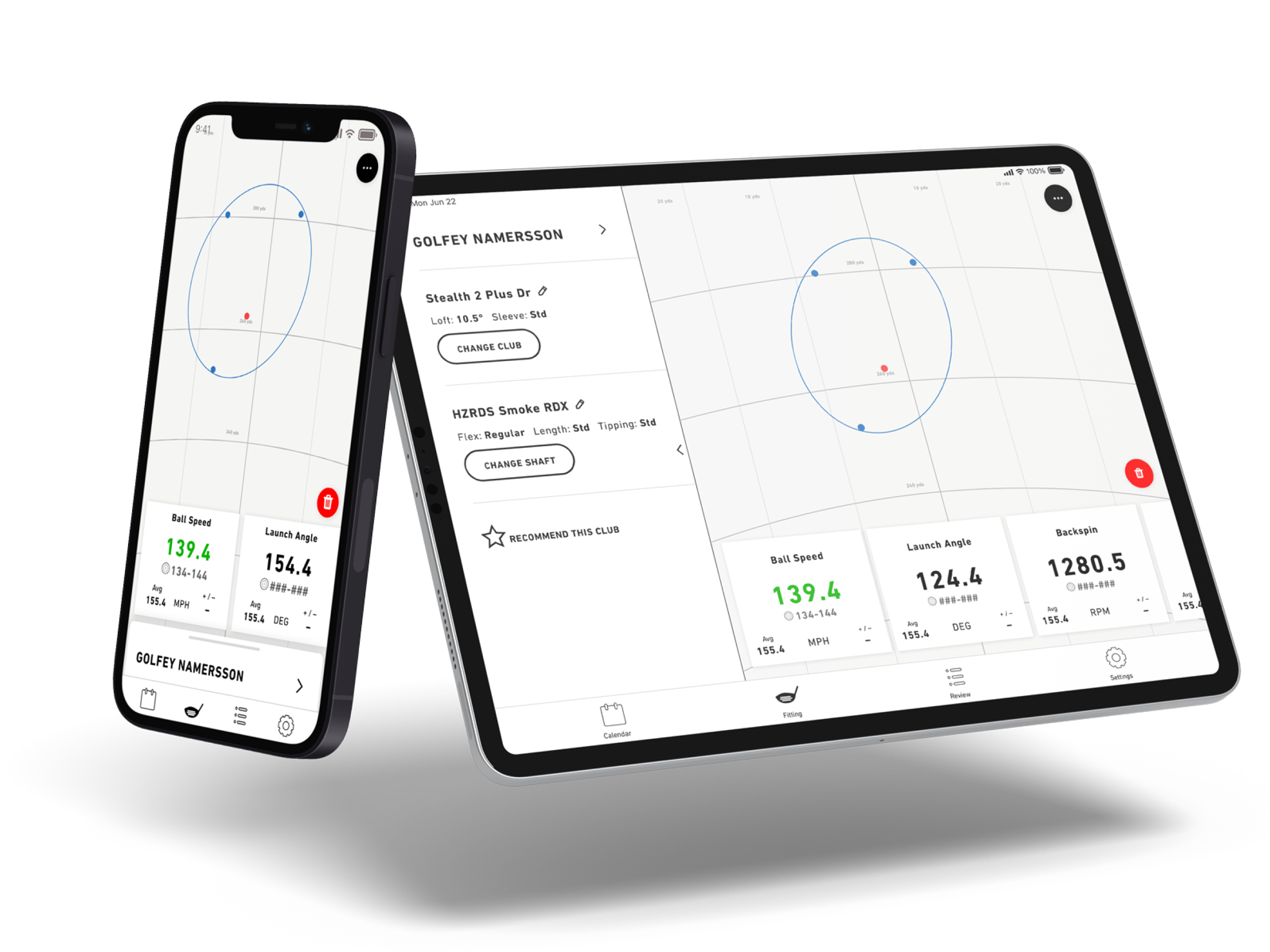 Hero image of MyFittingEXP app on tablet and phone