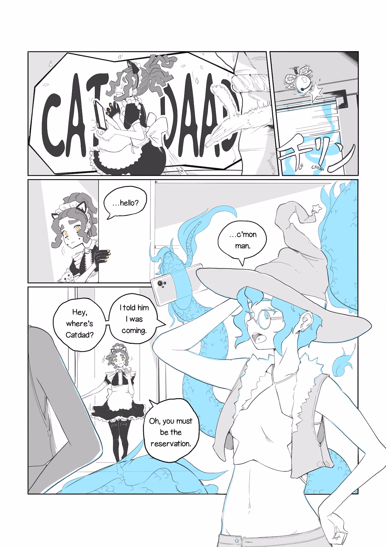 Faye arrives