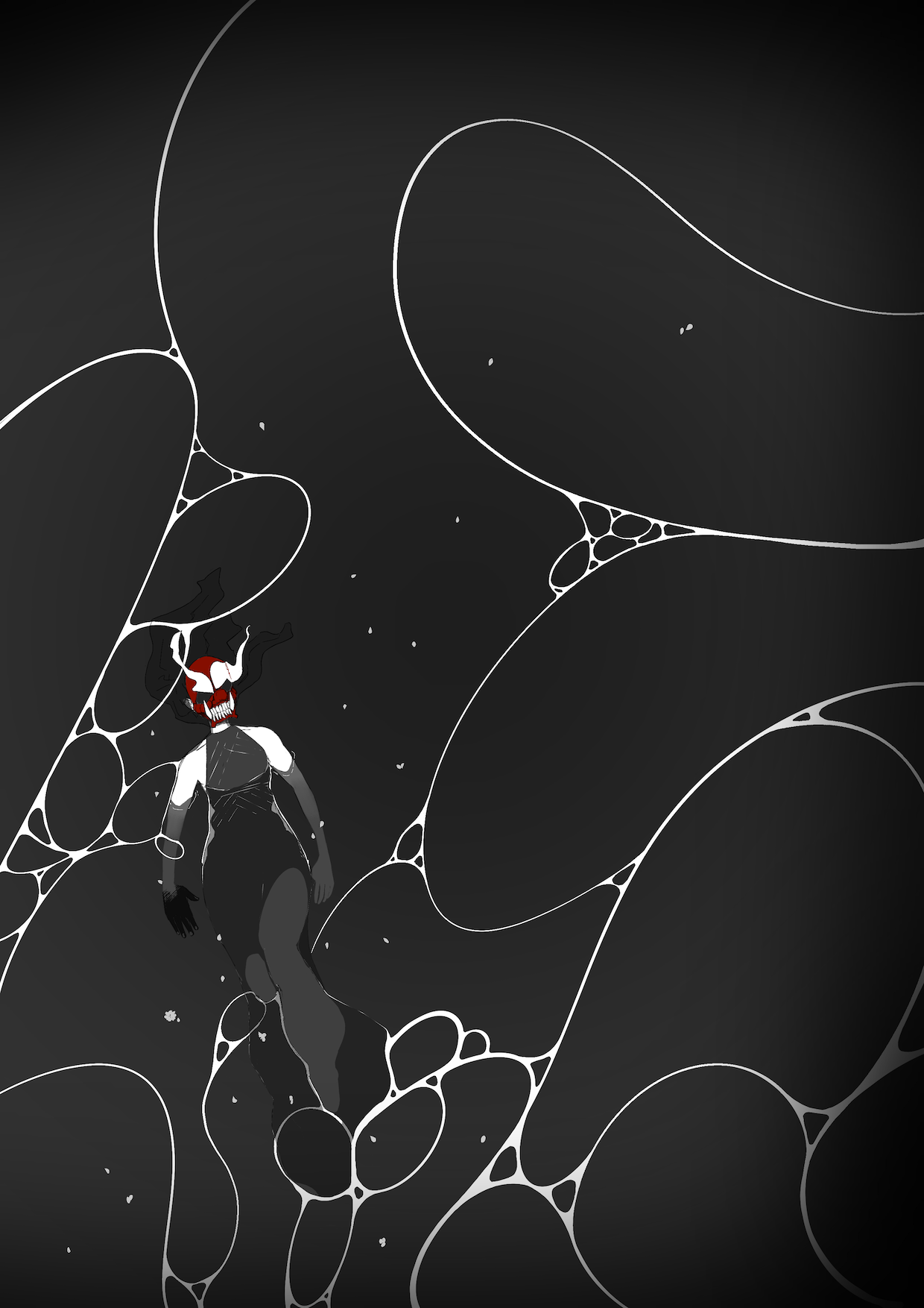 THERE IS NO LIGHT HERE. YOU ARE ALONE. YOU SHALL DRIFT. YOU SHALL DROWN IN THE DEEP.