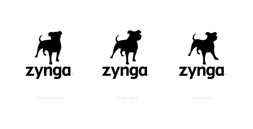Zynga logo refine options. Three shown here.
