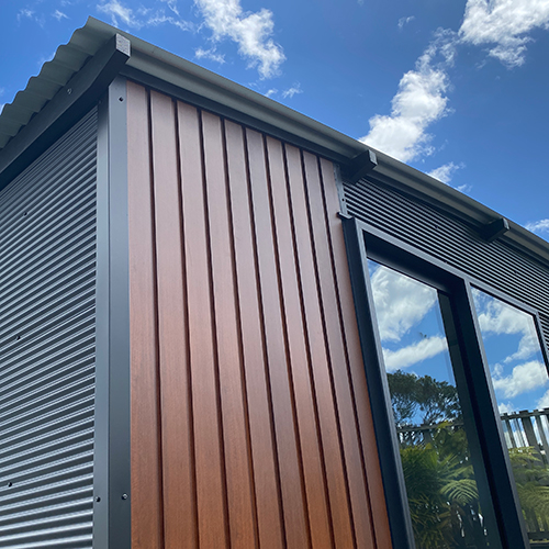 The NORFOLK - 2 room portable cabin with kitchenette and bathroom. Manufactured by Cabins To Go Ltd.