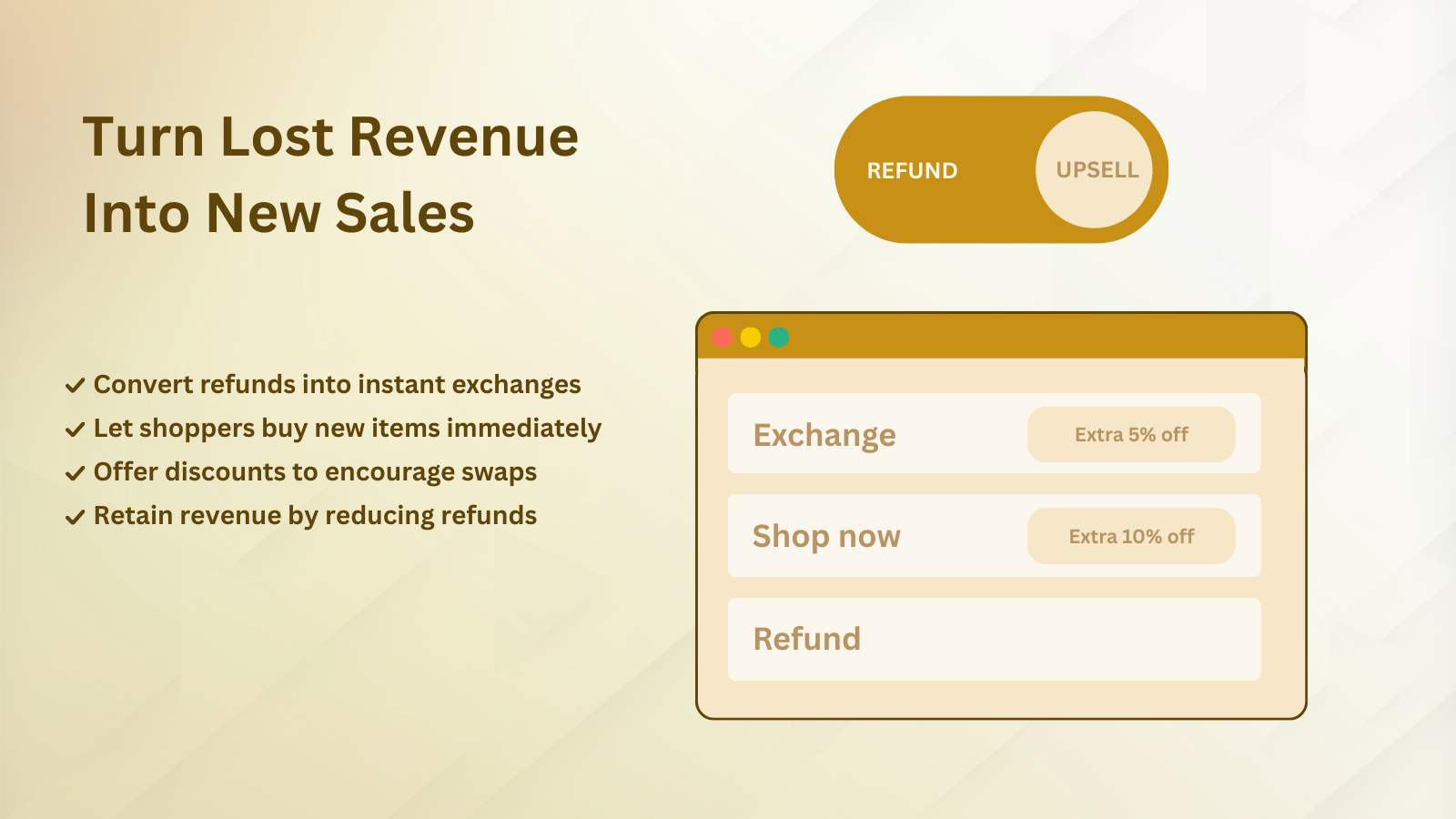 Bullion Returns — Turn refunds into exchanges and new sales