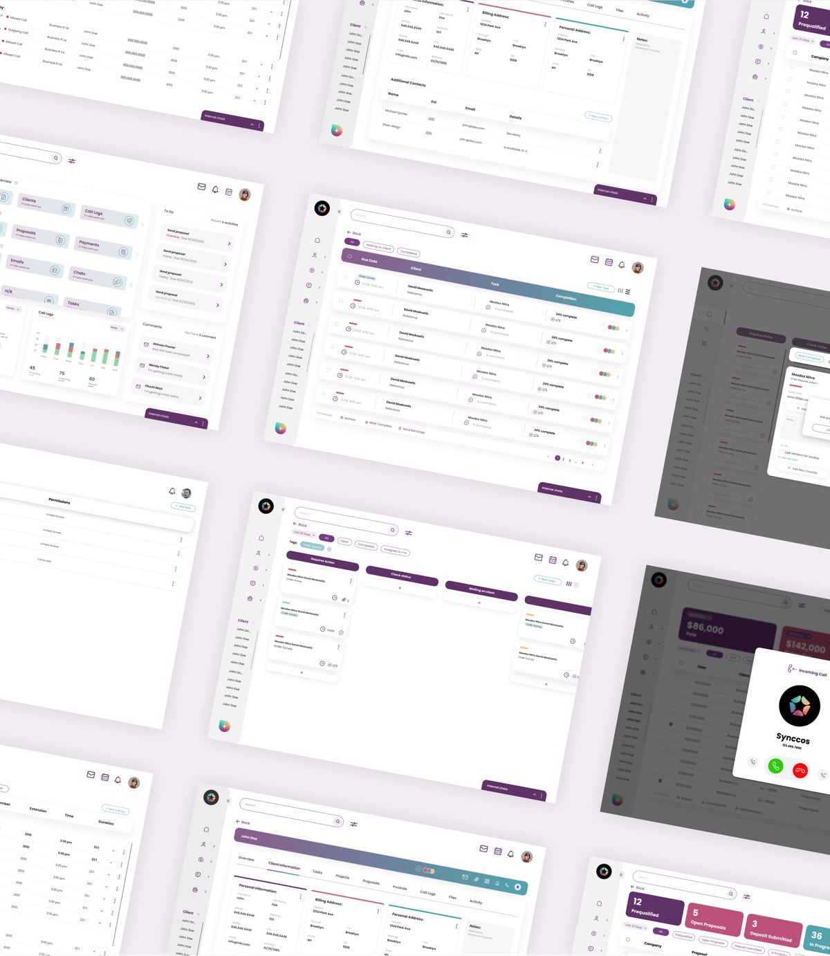 Synccos app mockup