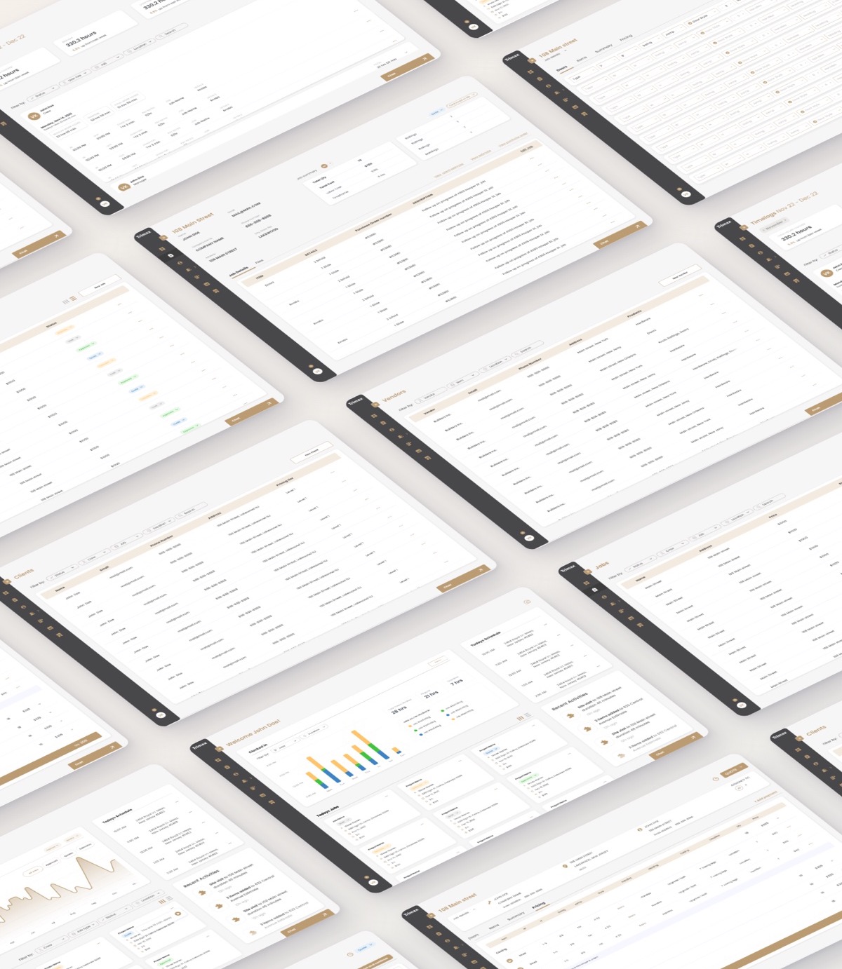 Trimax app screens