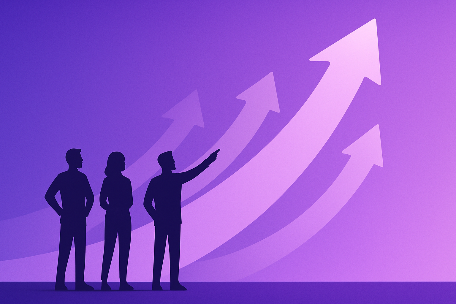 Group of people assessing the growth of a company based on the financial data generated by an accounting software for healthcare organizations