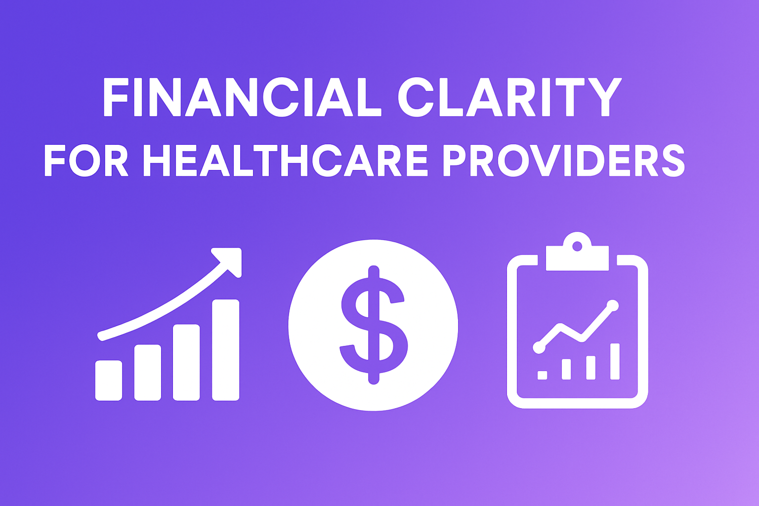 Dashboard mockup showing payer revenue breakdown, payroll splits, and margin trends.