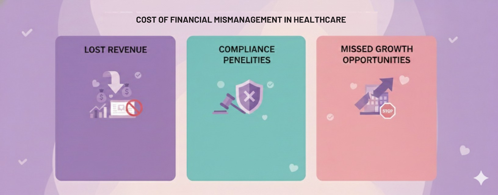 accountant for medical professionals cost of financial mismanagement infographic