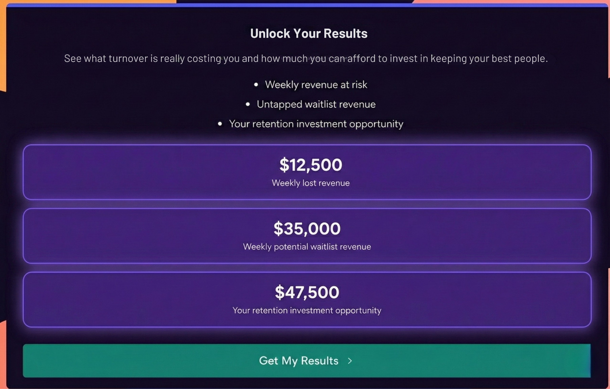 ABA employee vacancy calculator for ABA therapy staff retention showing cost of RBT turnover calculation