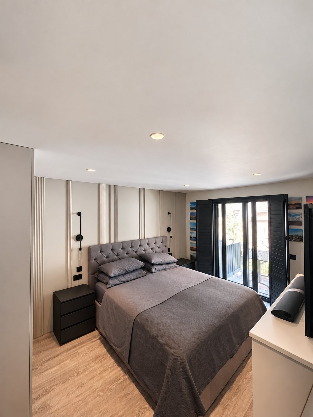 Bedroom after renovation, Wimbledon