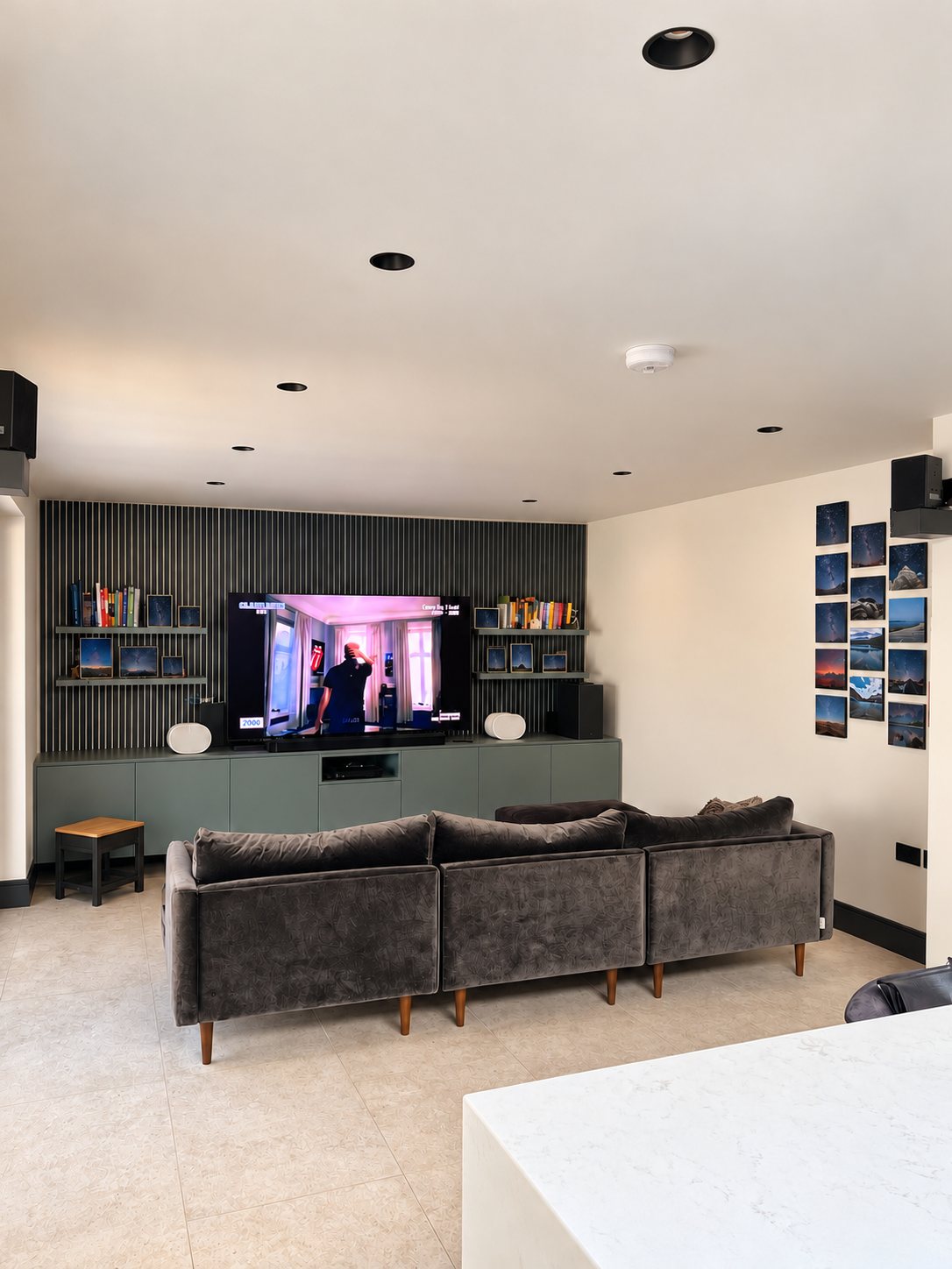 Living room after renovation, Wimbledon flat