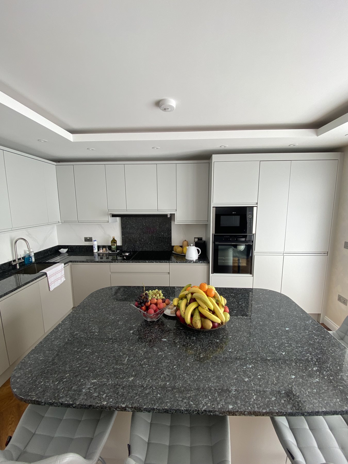 New kitchen in the extension, South Harrow