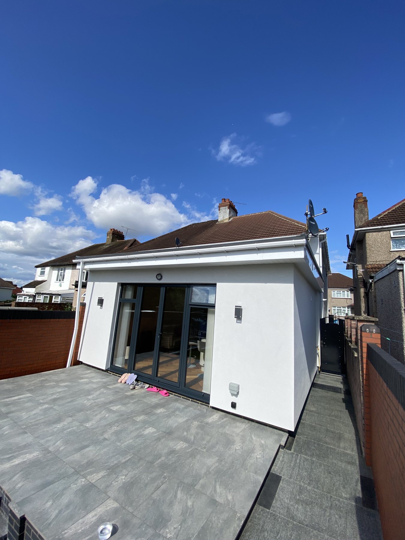 Rear extension with sliding doors, South Harrow