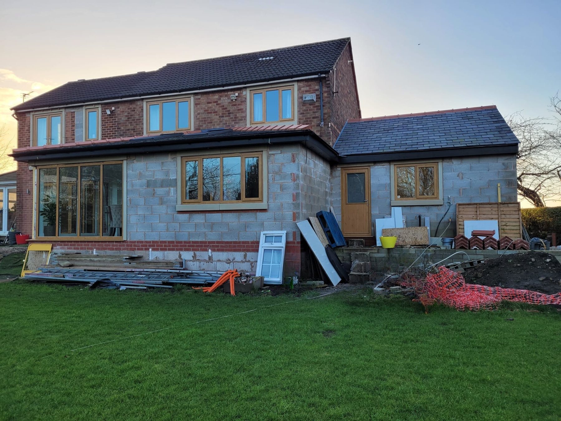 Extension under construction, Harrow