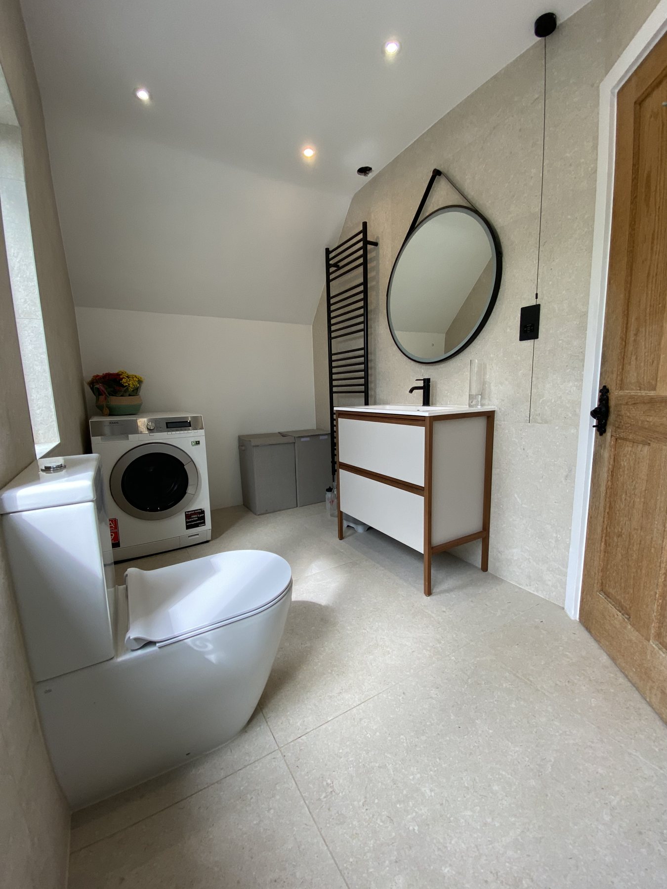 Bathroom with utility space, London