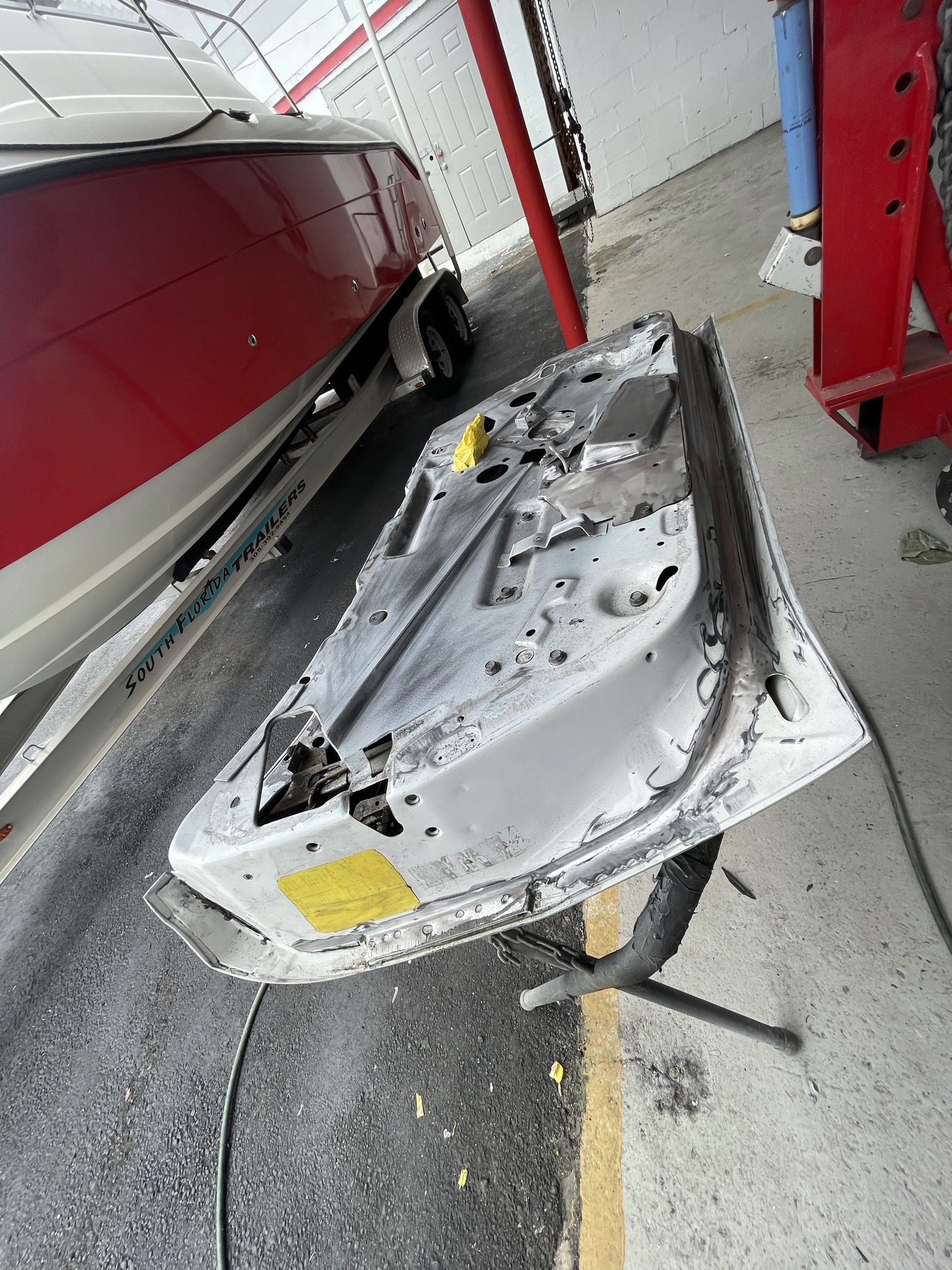 Refinishing the doors