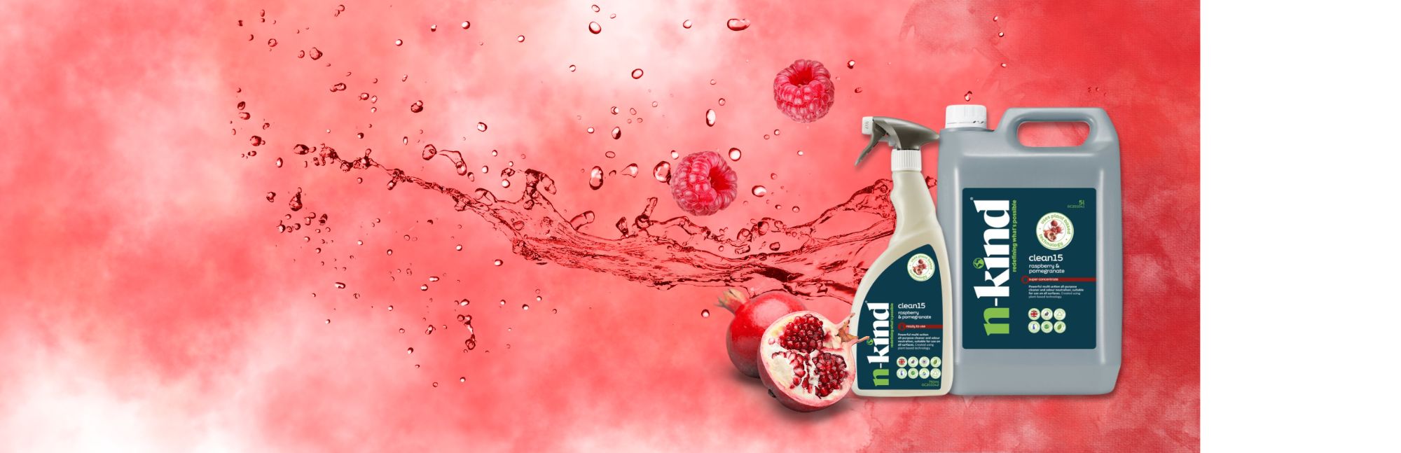 introducing clean15 raspberry and pomegranate