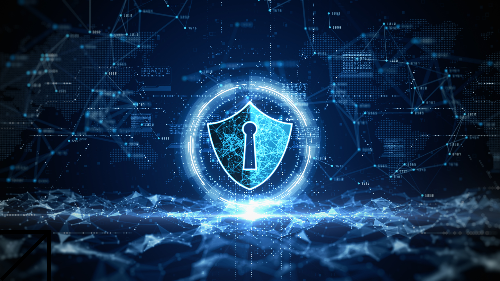 Cyber Security futuristic background. 