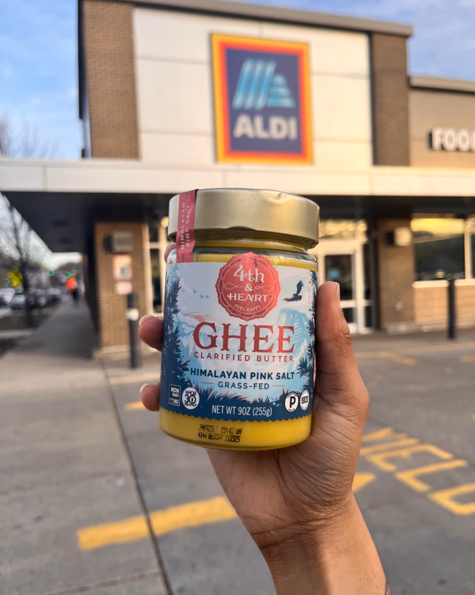 Image of 4th & Heart Ghee in front of an Aldi