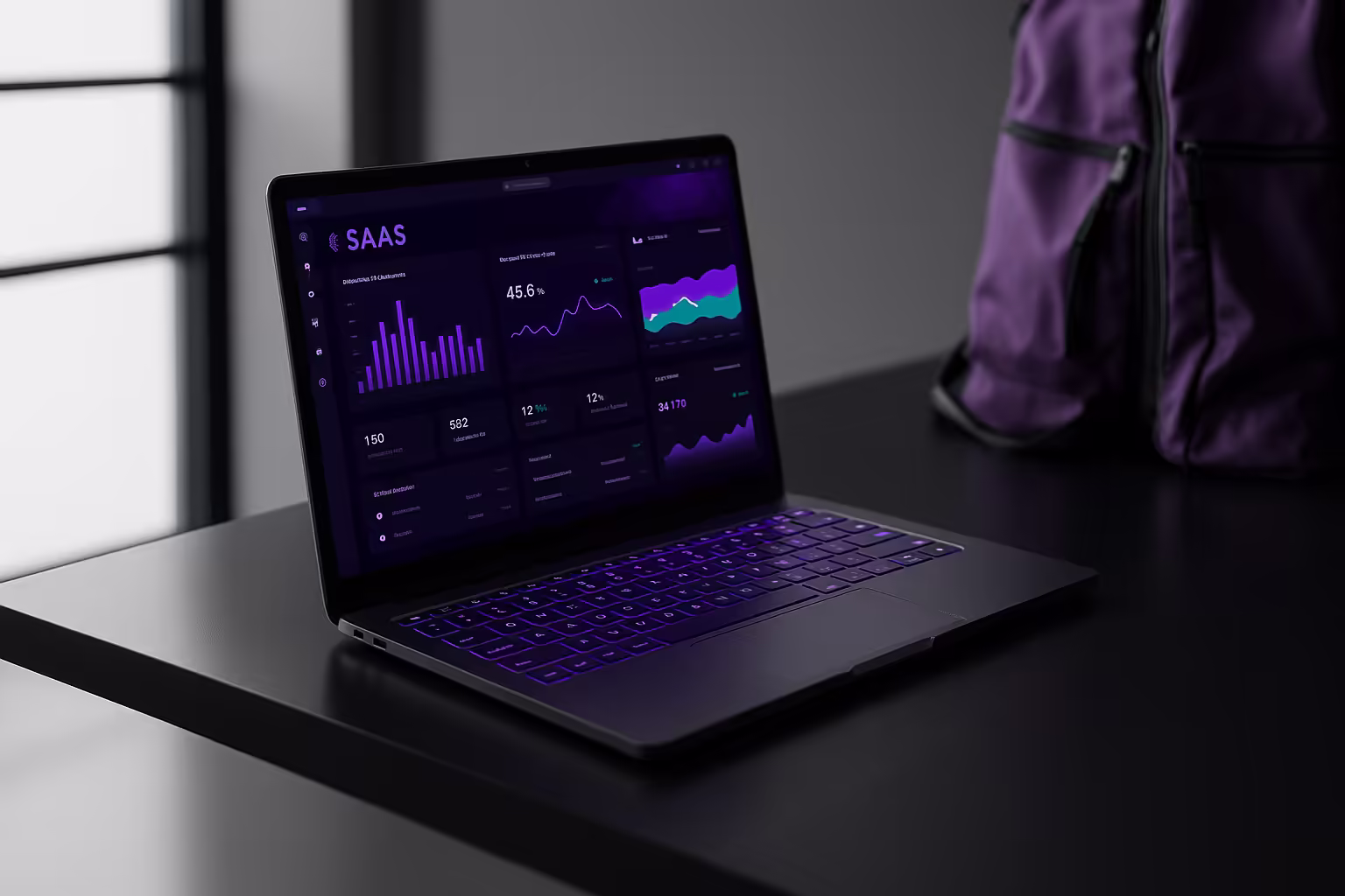 image of computer screen displaying ai software (for an ai saas company)