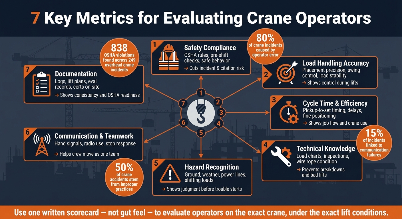 7 Key Metrics for Evaluating Crane Operators