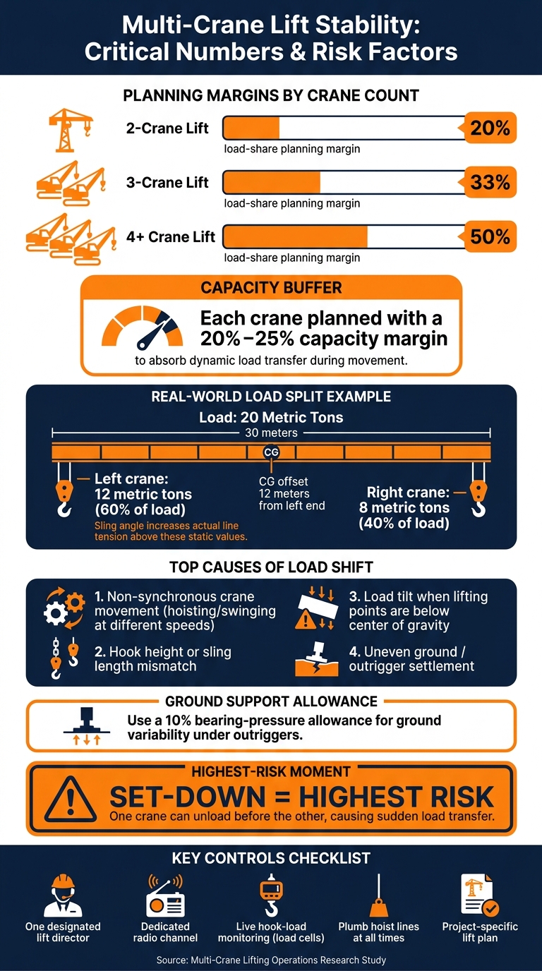 Multi-Crane Lift Load Sharing: Key Safety Margins & Risk Factors
