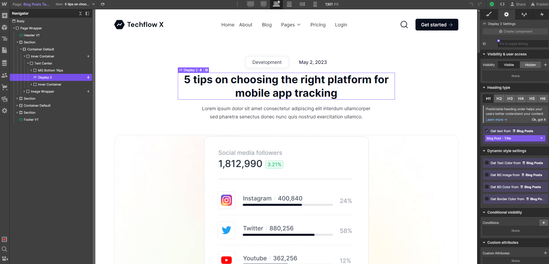 CMS Page - Techflow X Webflow Template