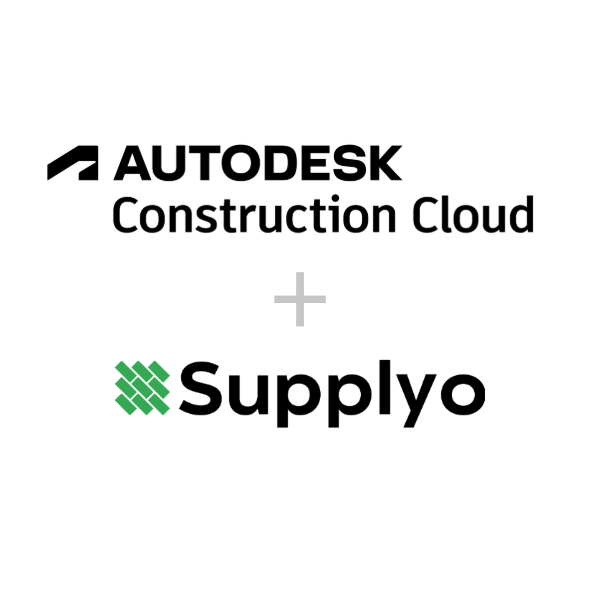 Logos of Autodesk Construction Cloud and Microsoft Excel connected by a grey plus sign.