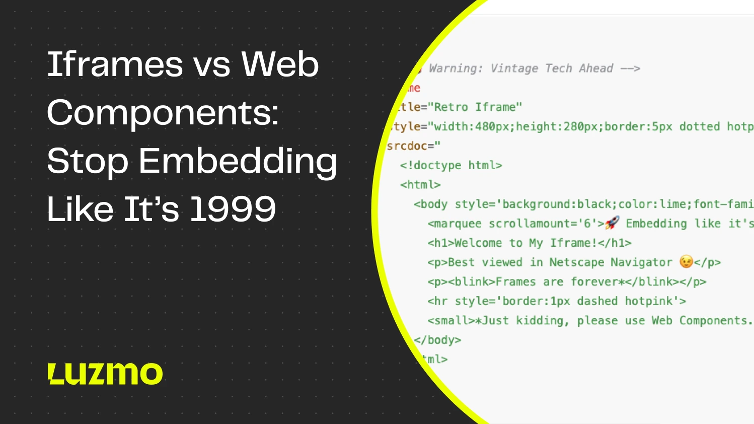 Stop Embedding Like It’s 1999: Why Web Components Win
