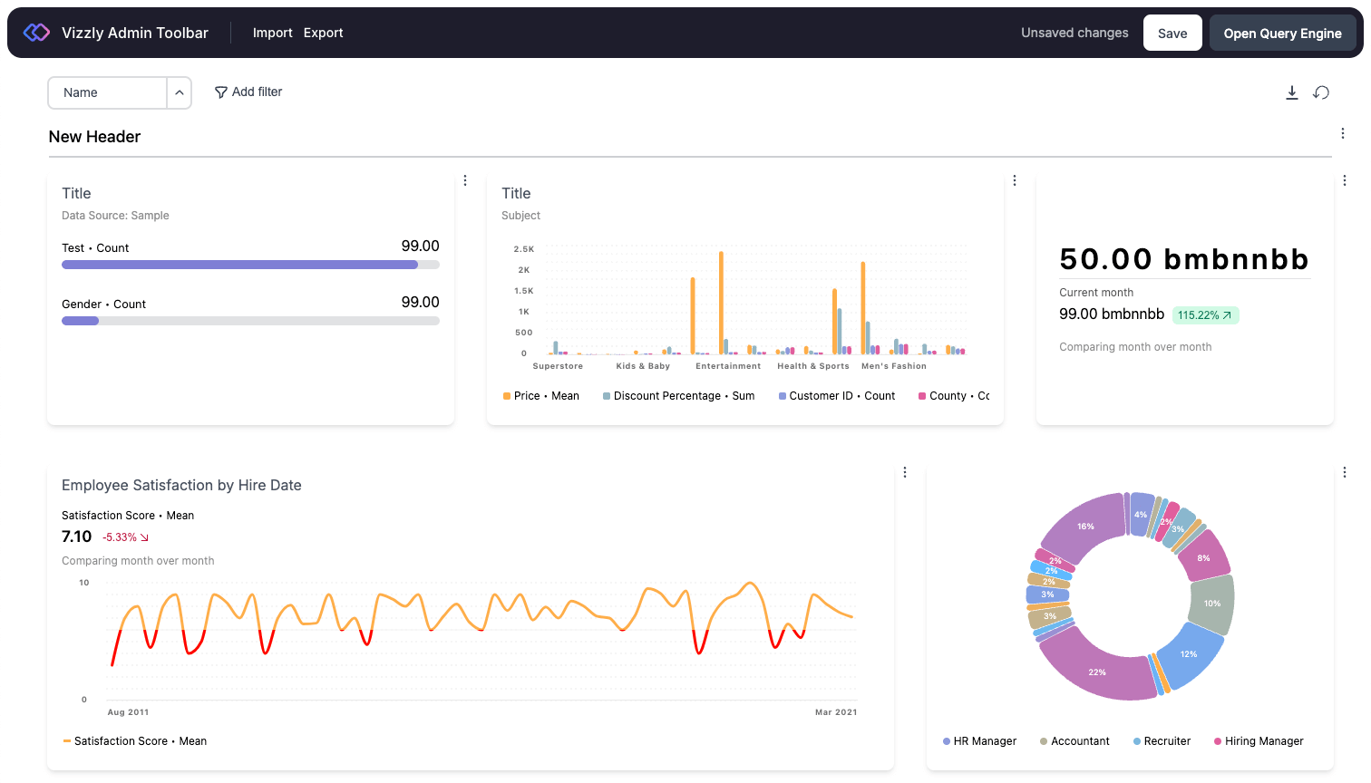 Vizzly embedded analytics