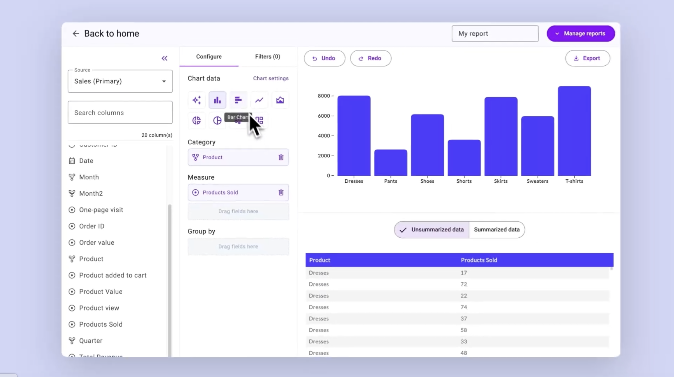 Discover Luzmo Flex, a brand-new code-first analytics SDK. Build powerful data products, tailored to your users, and break free from the conventional dashboard canvas.