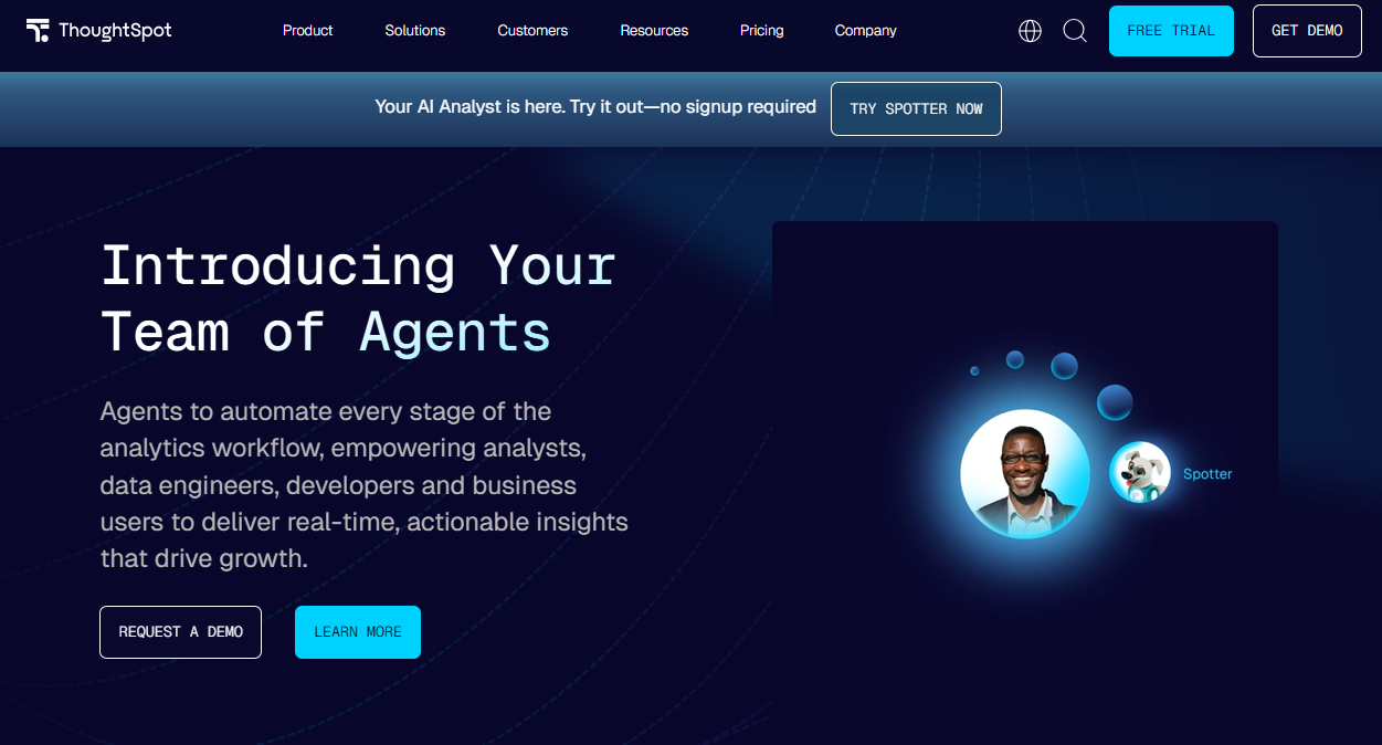 cloud analytics platform; gain insights with ThoughtSpot