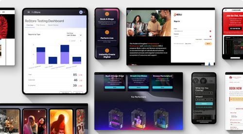 a bunch of cell phones with different screens on them