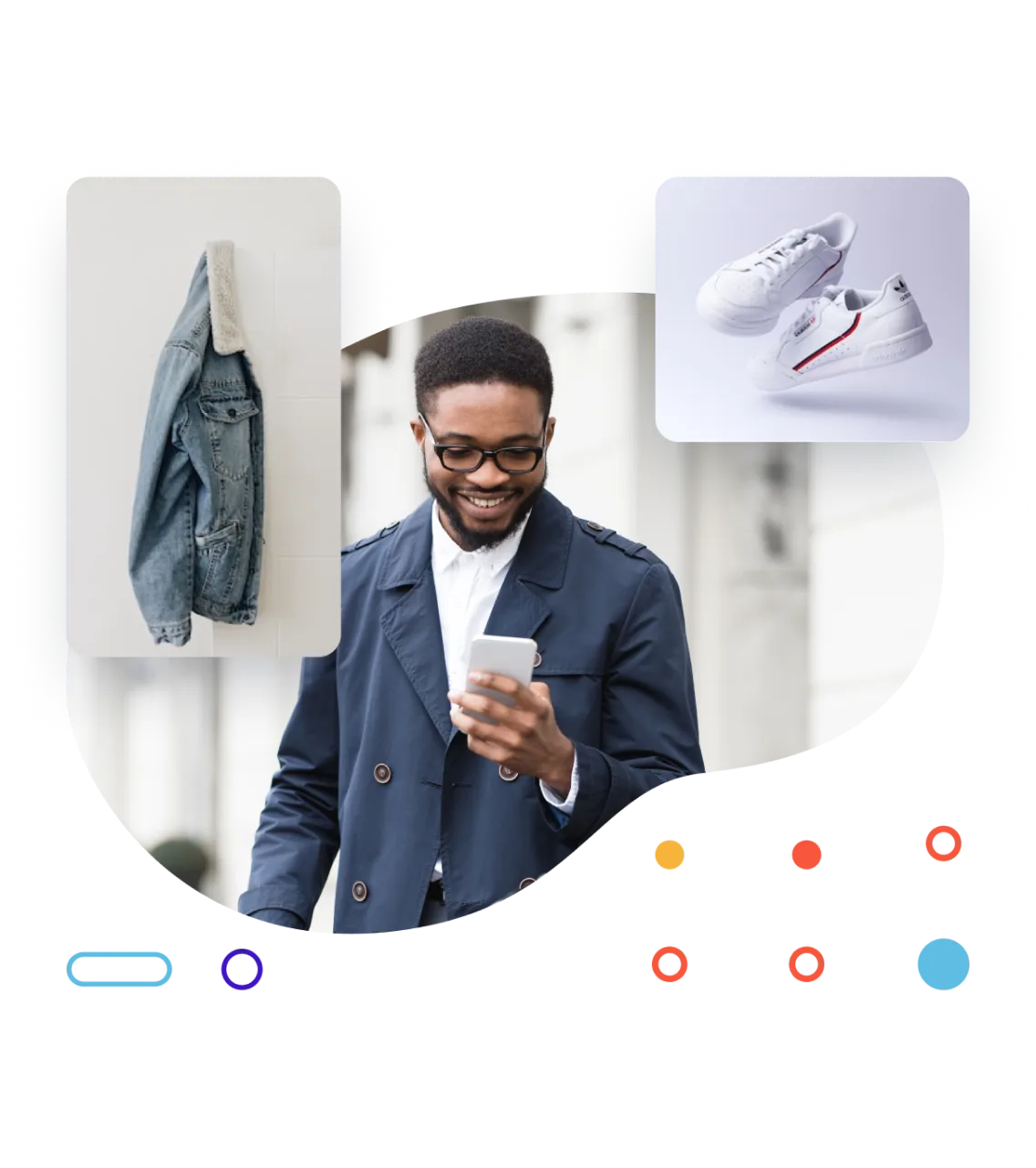 Man looking at Mobile Screen