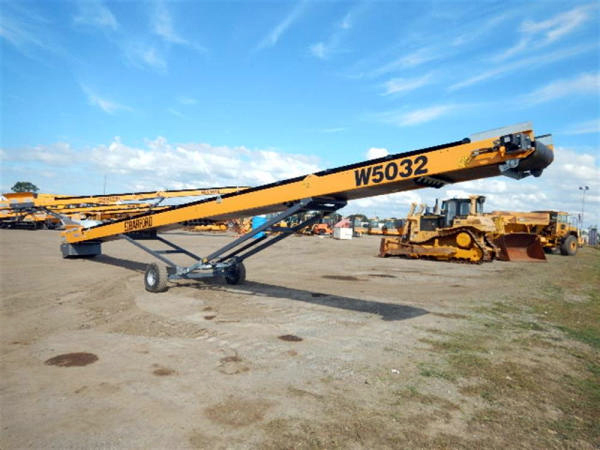50' Wheeled Stacker Conveyor