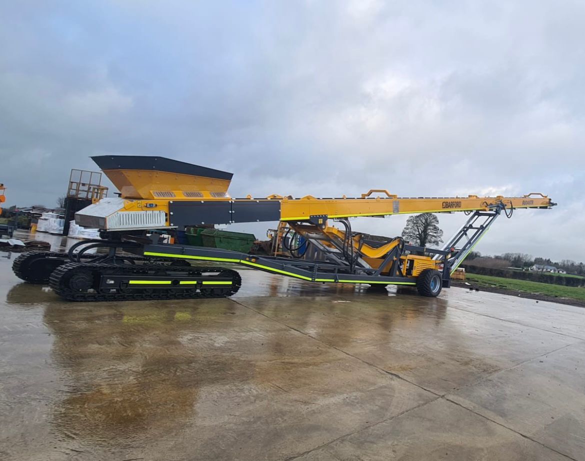 80' Tracked Radial Stacker Conveyor