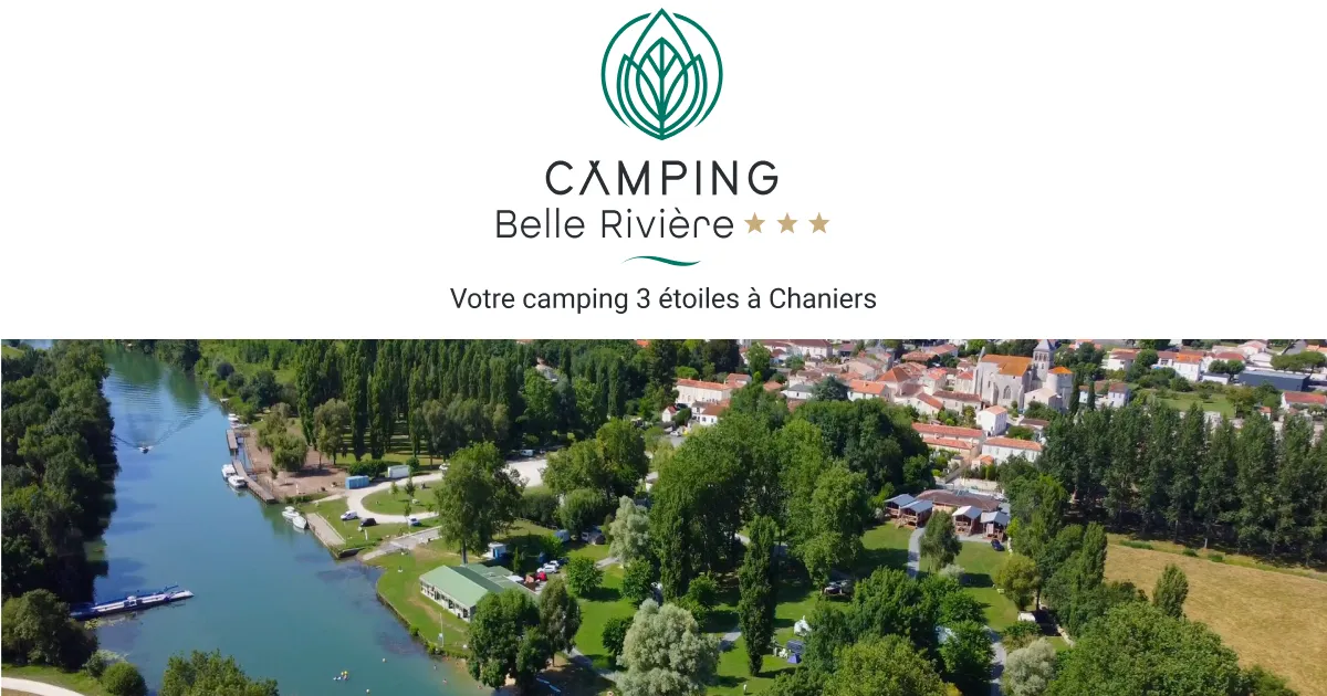 Camping Belle Rivière - Camping by river, in Chaniers near Saintes, France