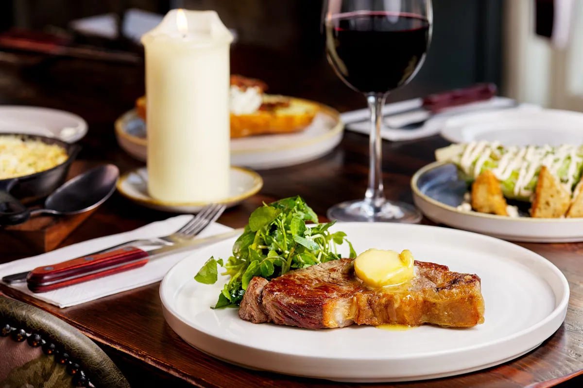 Steak at The Wheatsheaf