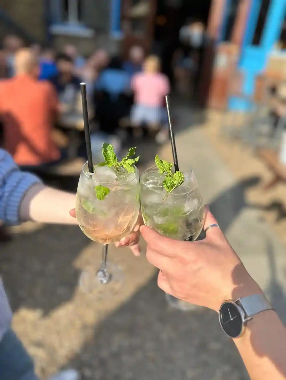 Cheers to bank holiday Mondays 🥂 join us from 12 today for garden spritz and another days escape form the office 🥳