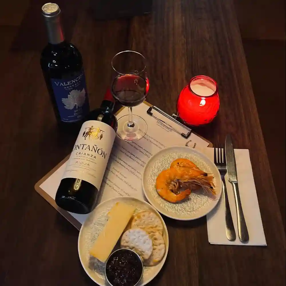 Our friends from Bodegas Ontañón and Rippa Dorii are coming over to host a very special one-off food and wine pairing night at The Horseshoe.

Expect amazing food paired with incredible Spanish favourites!

Secure your spot now below! 

https://www.designmynight.com//london/pubs/hampstead/horseshoe/wine-world-tour-rioja-evening