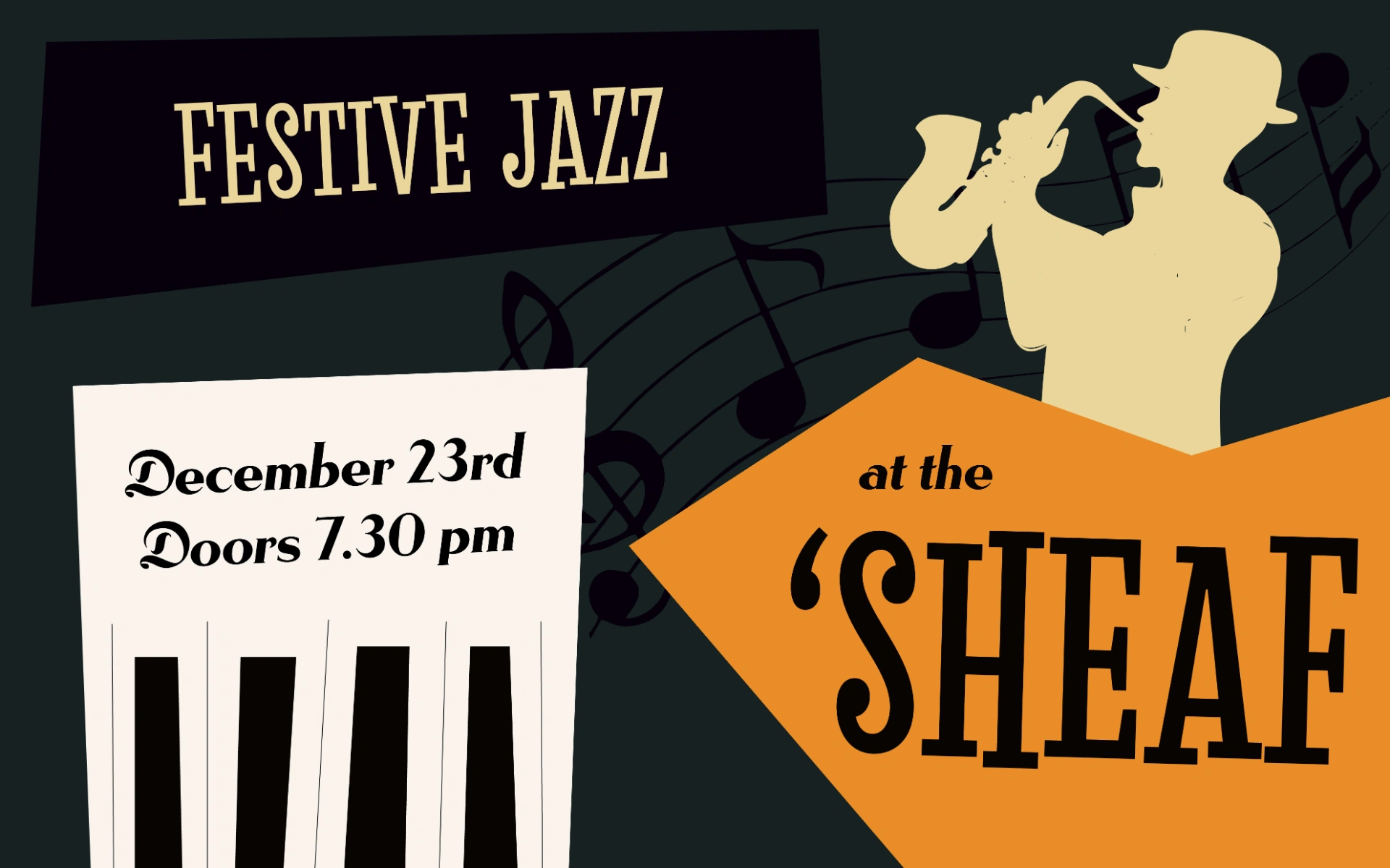 Join us for our famous monthly jazz nights here at The 'Sheaf.