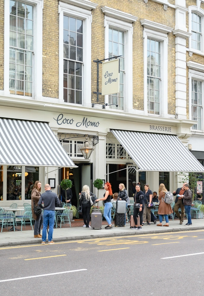 Coco Momo is your go-to neighbourhood spot, bringing laid-back vibes to one of London’s most iconic areas. Perfectly placed on Gloucester Road, we’re serving up good times from morning to evening. Whether you’re grabbing a coffee, catching up with friends, or unwinding after a long day, our bright and airy space is the ideal backdrop. Just a stone’s throw from High Street Kensington, Hyde Park, and some of London’s most famous landmarks, we’re the ultimate hangout for locals and visitors alike.
